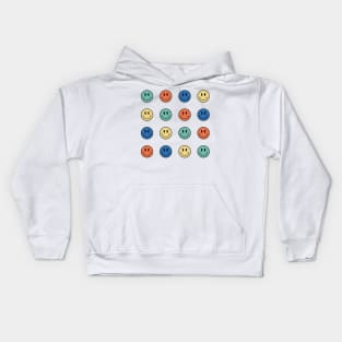 Mini Smiley Faces Bundle - Summer 2022 Color Palette Kids Hoodie